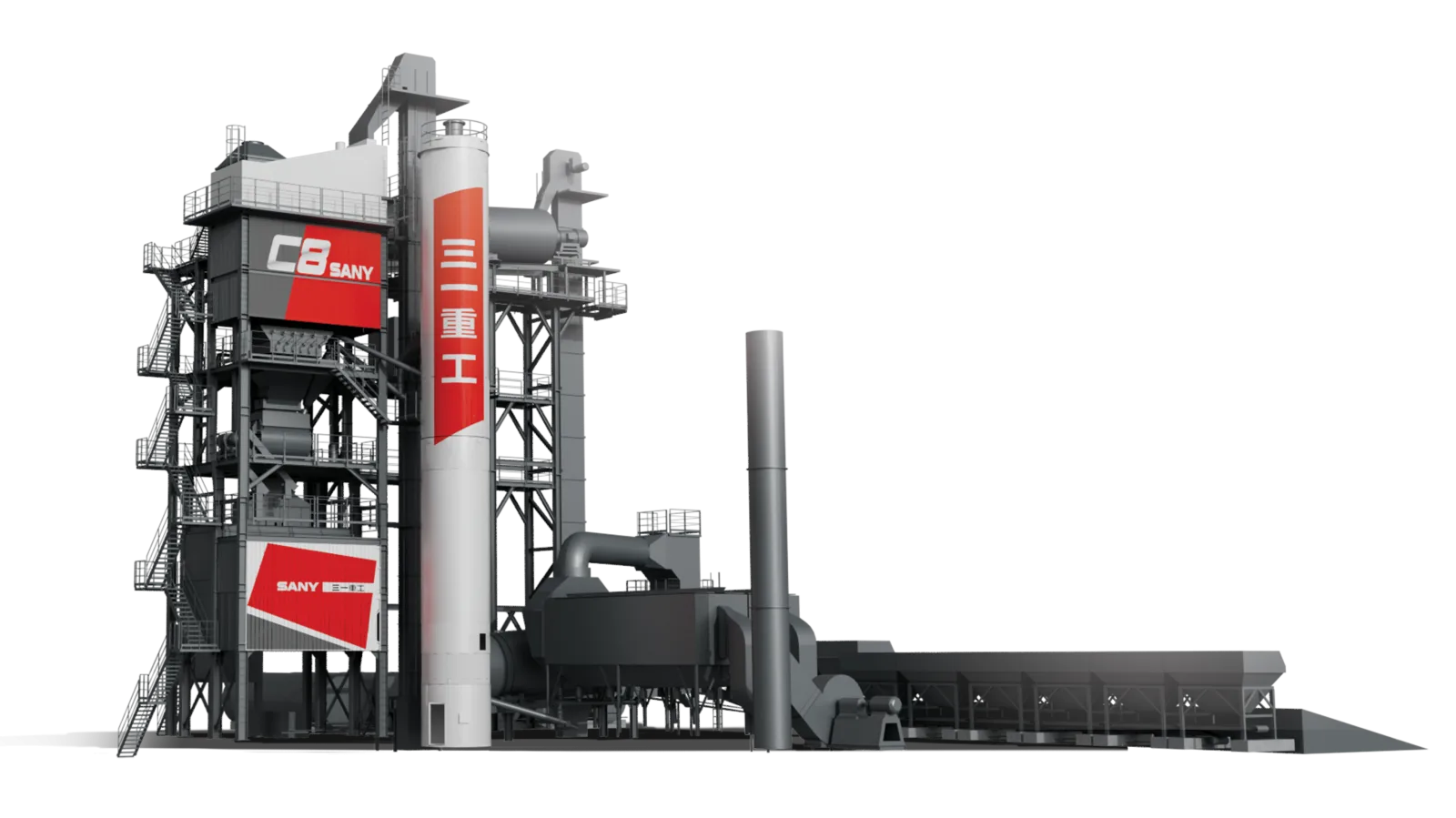 SANY SLZ3000 Asphalt Batching Plant sənaye texnikası